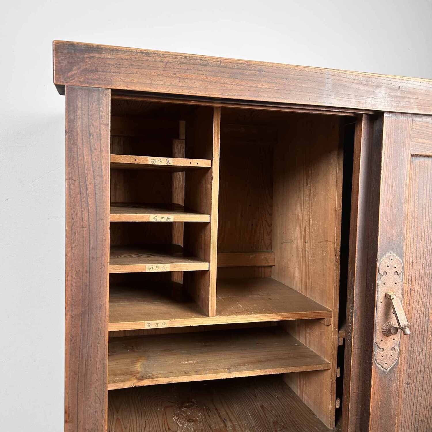 Wooden Store Cabinet Japan, Taishō Period.