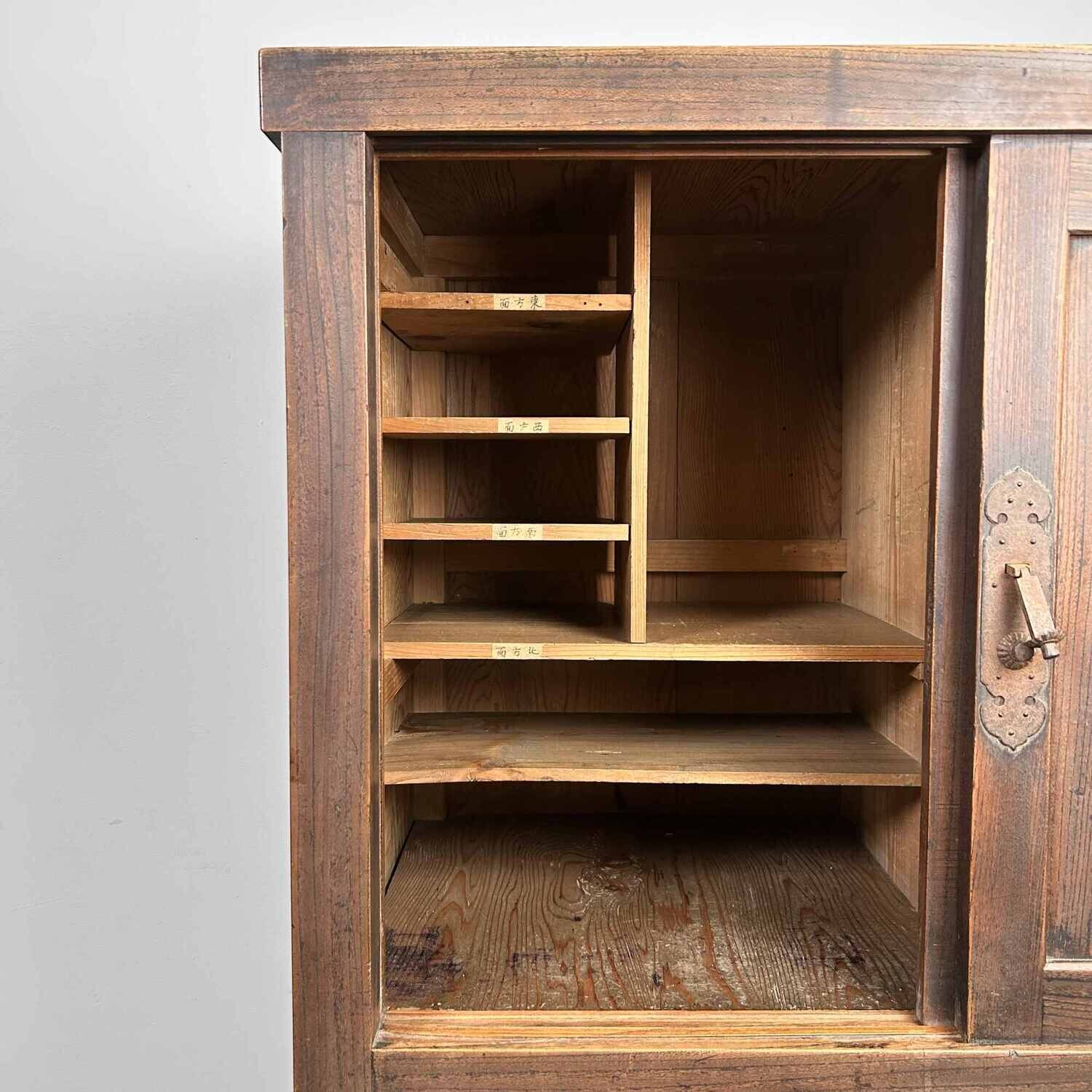 Wooden Store Cabinet Japan, Taishō Period.