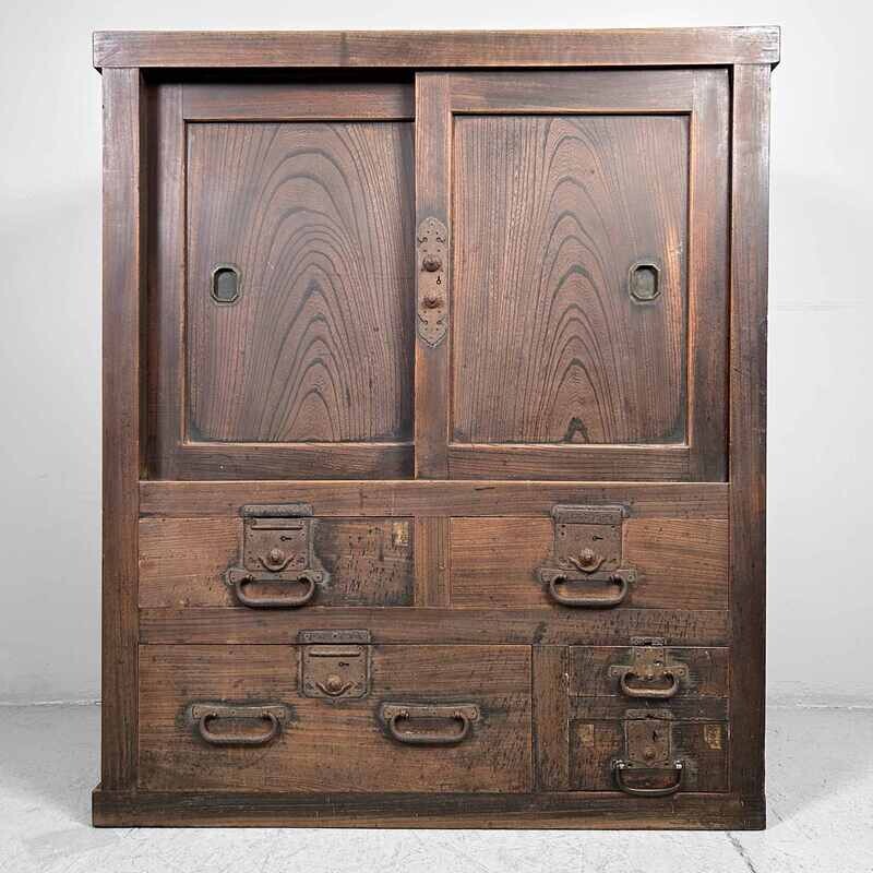 Wooden Store Cabinet Japan, Taishō Period.