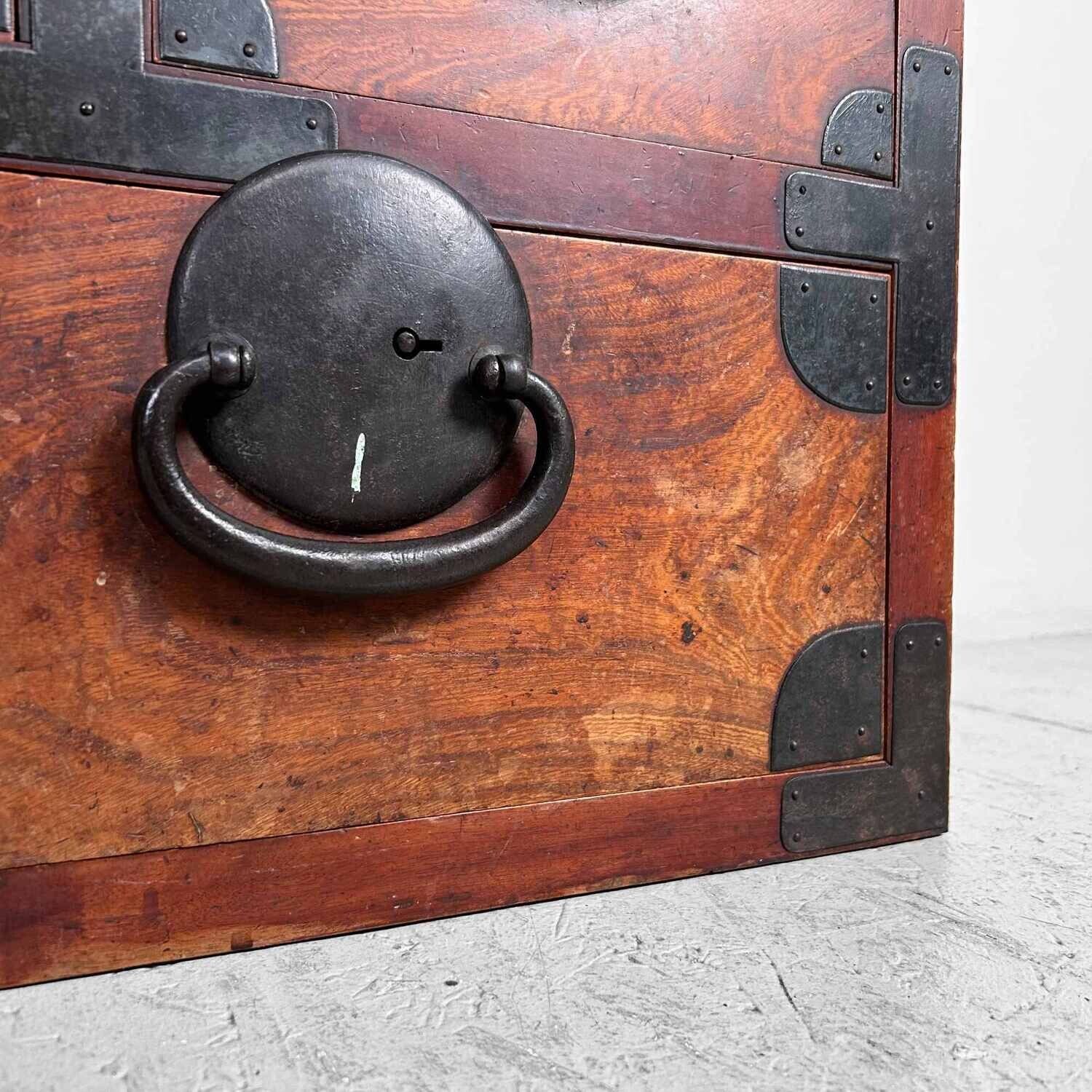 Traditional Tansu Chest of Drawers, Taishō Period, Japan.