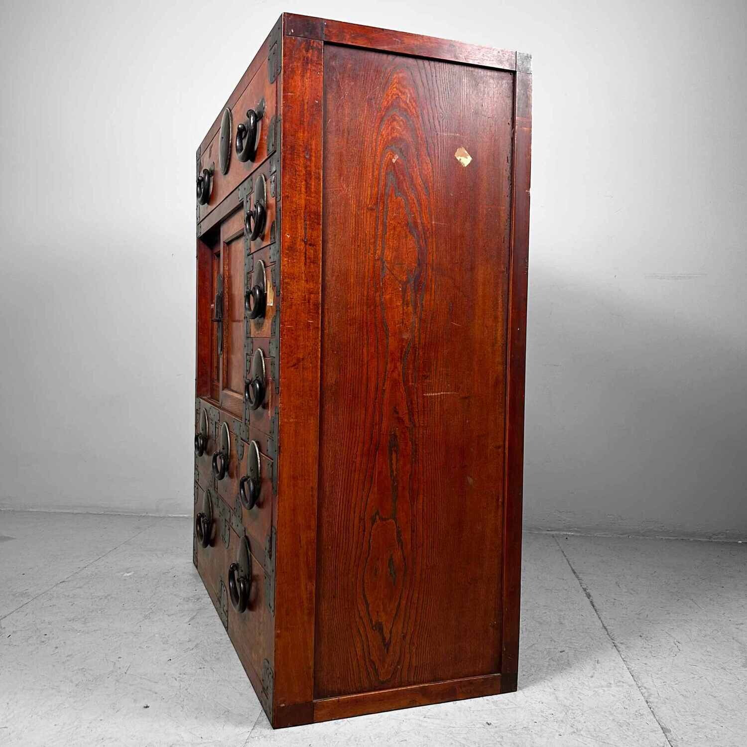 Traditional Tansu Chest of Drawers, Taishō Period, Japan.