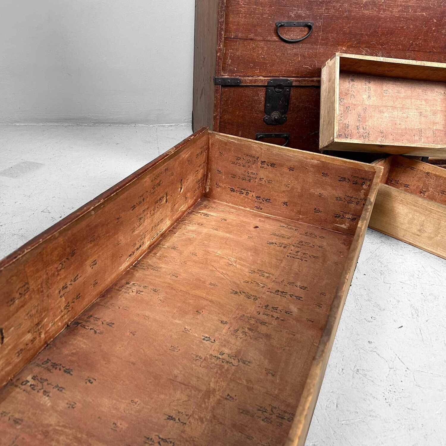 Japanse Traditionele Tansu Ladekast, Taishō-periode.