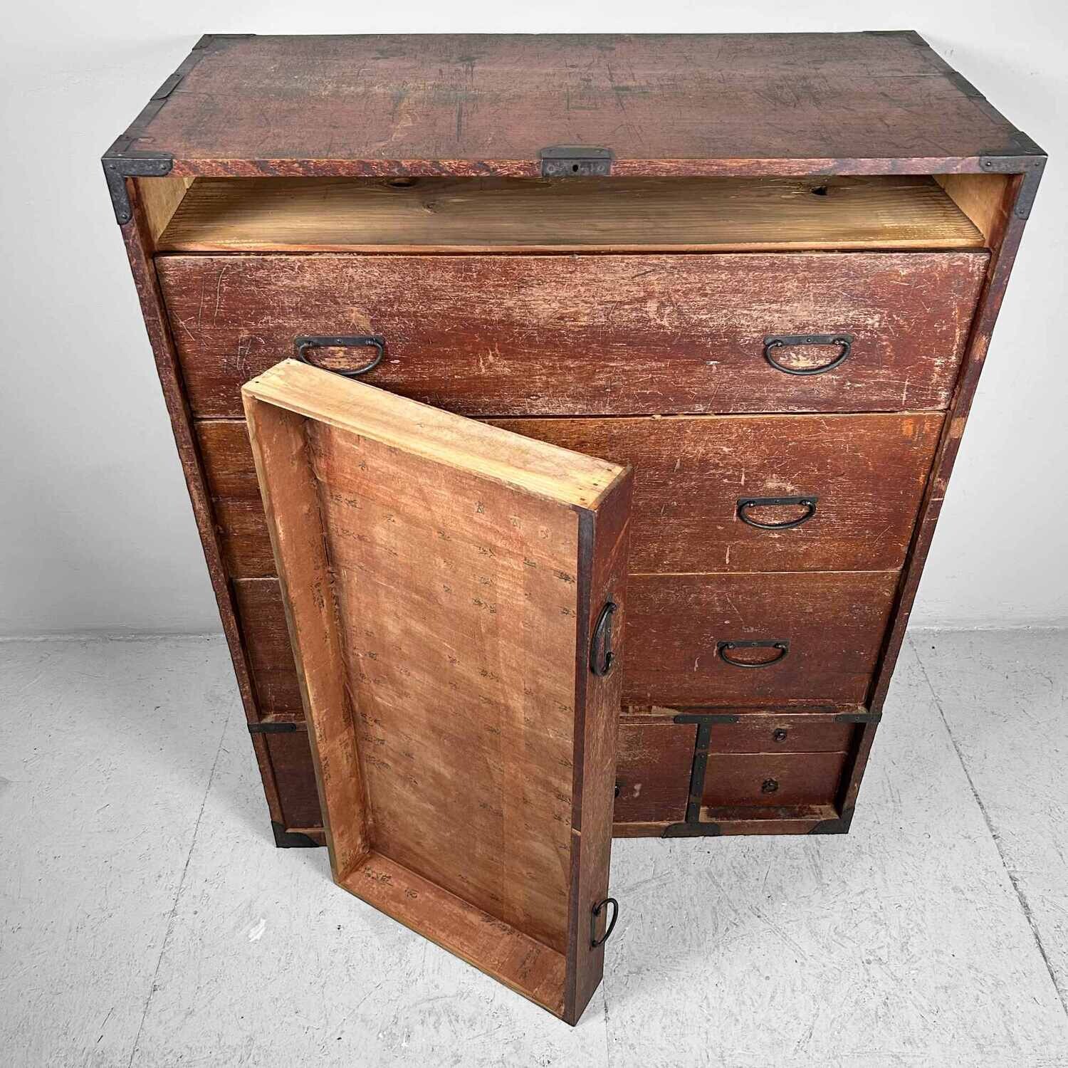 Japanse Traditionele Tansu Ladekast, Taishō-periode.