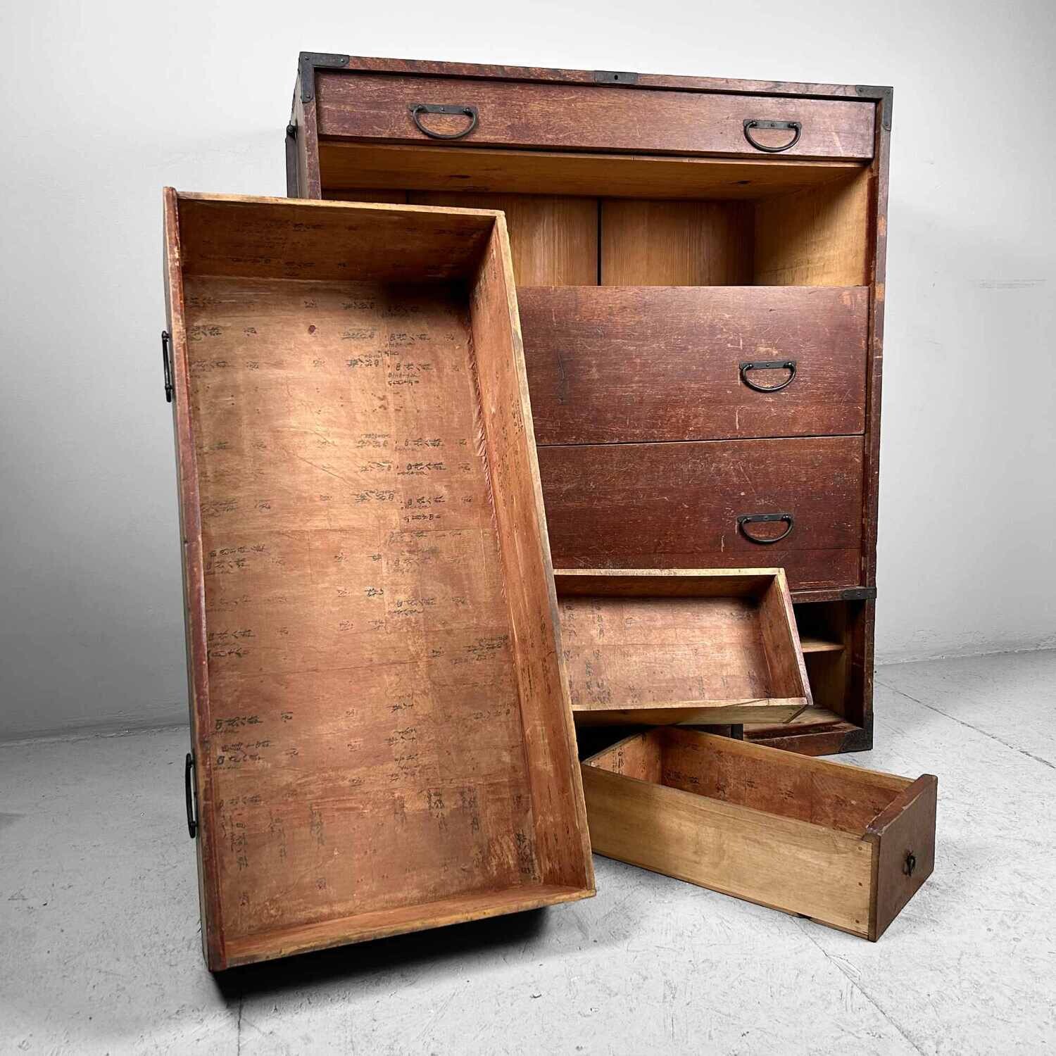 Japanse Traditionele Tansu Ladekast, Taishō-periode.