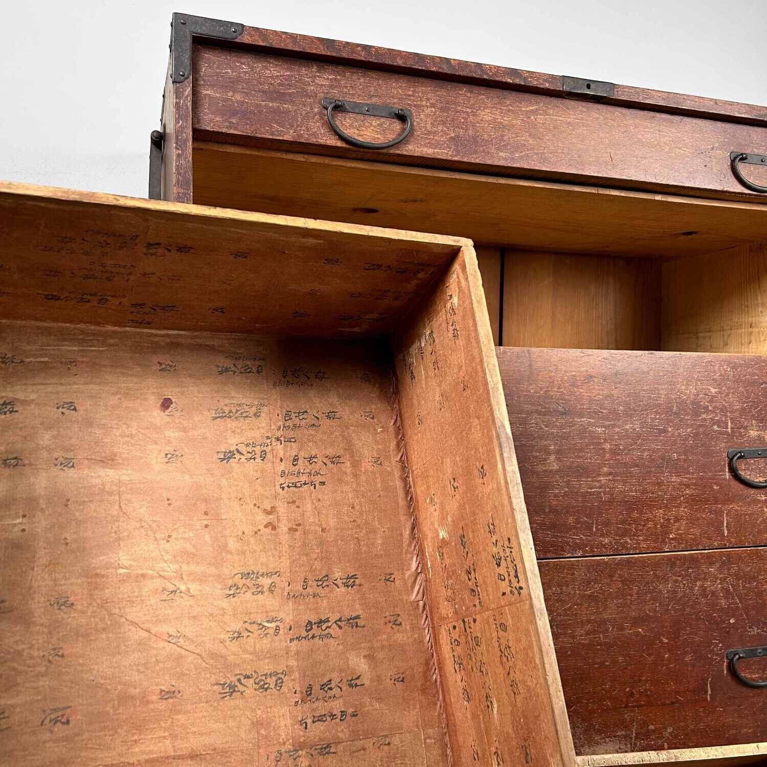 Japanse Traditionele Tansu Ladekast, Taishō-periode.