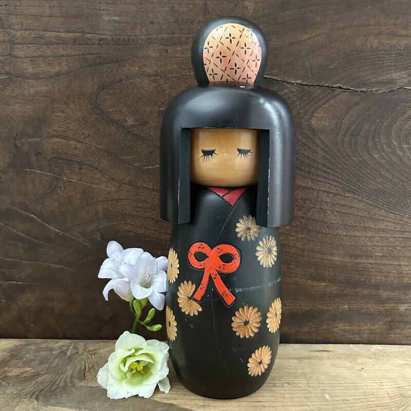 Vintage Sosaku Kokeshi Doll by Miyashita Hajime, Japan.