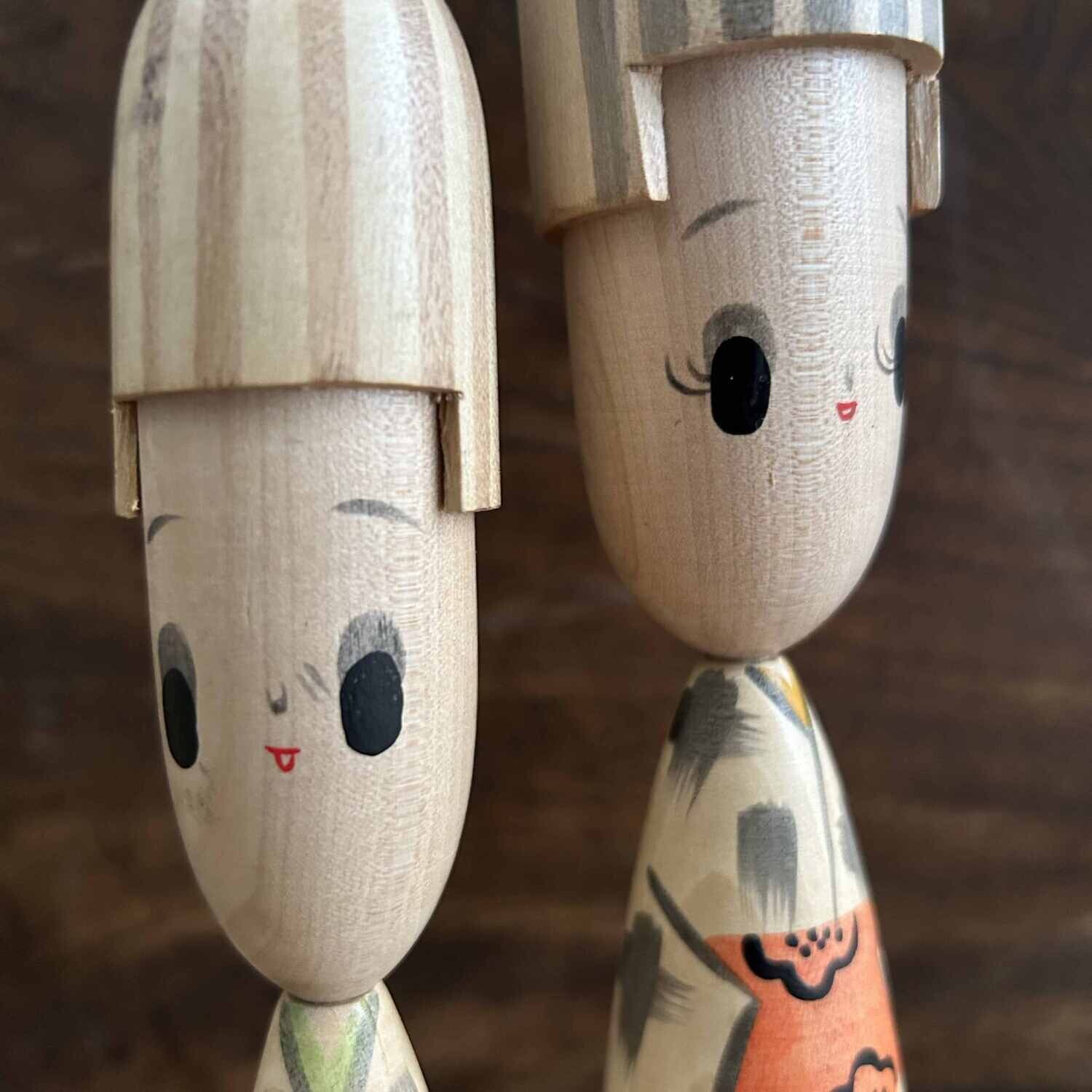 Set Kawaii Sosaku Kokeshi, Japan.