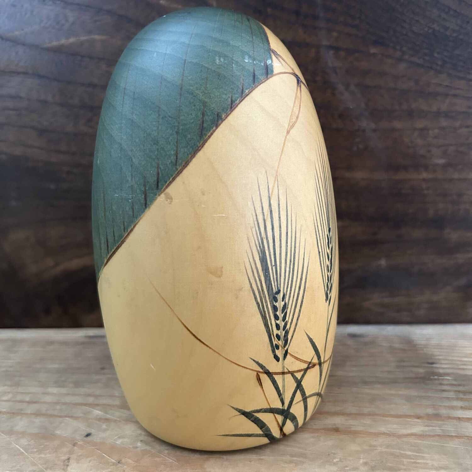 Vintage Kokeshi 'Grain Stalk', Usaburo, Japan. Vintage Kokeshi 'Grain Stalk', Usaburo, Japan.