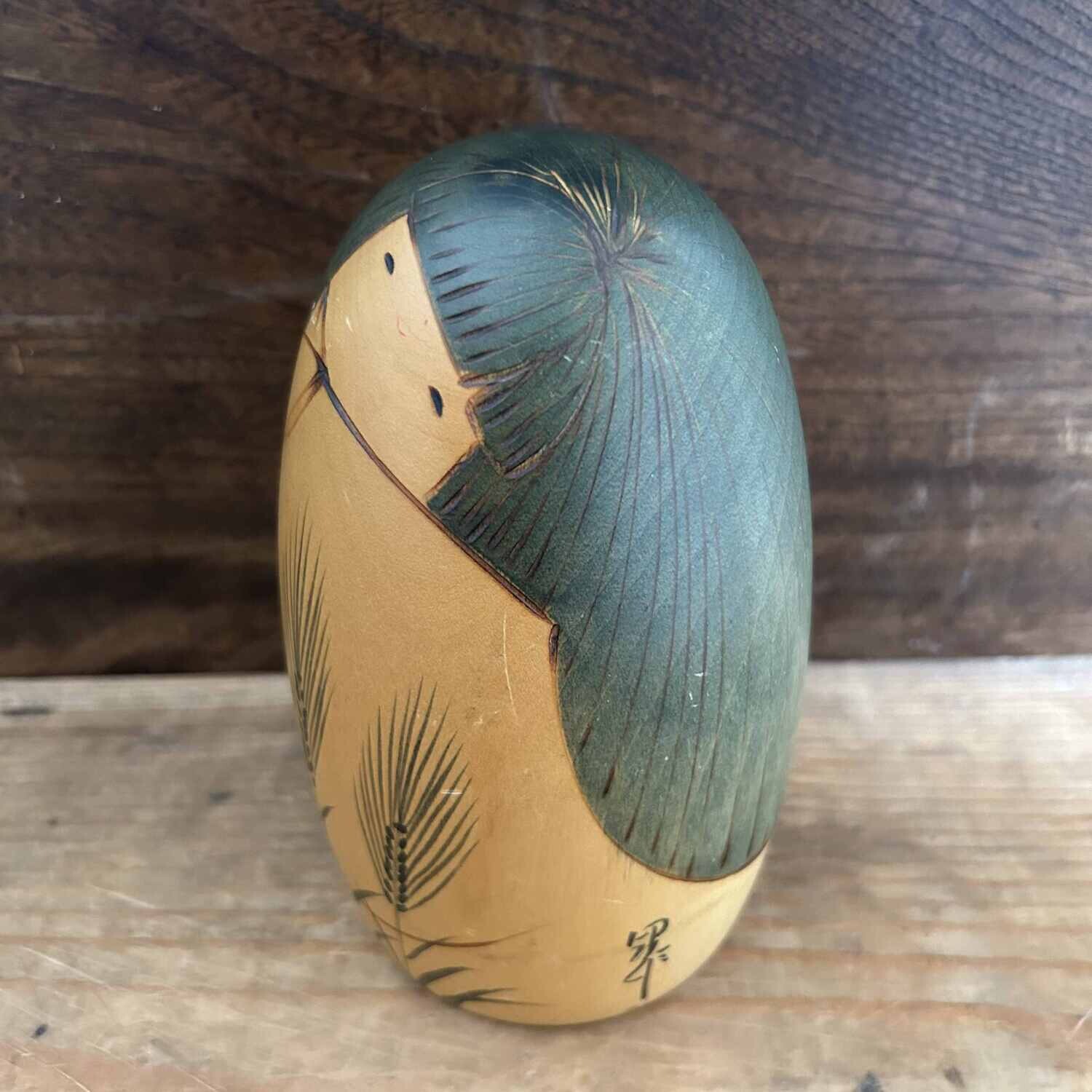 Vintage Kokeshi 'Grain Stalk', Usaburo, Japan. Vintage Kokeshi 'Grain Stalk', Usaburo, Japan.