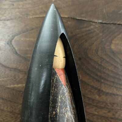 Vintage Sosaku Kokeshi, 'Fuyu No Shojo Winter Girl' by Shozan Shido.