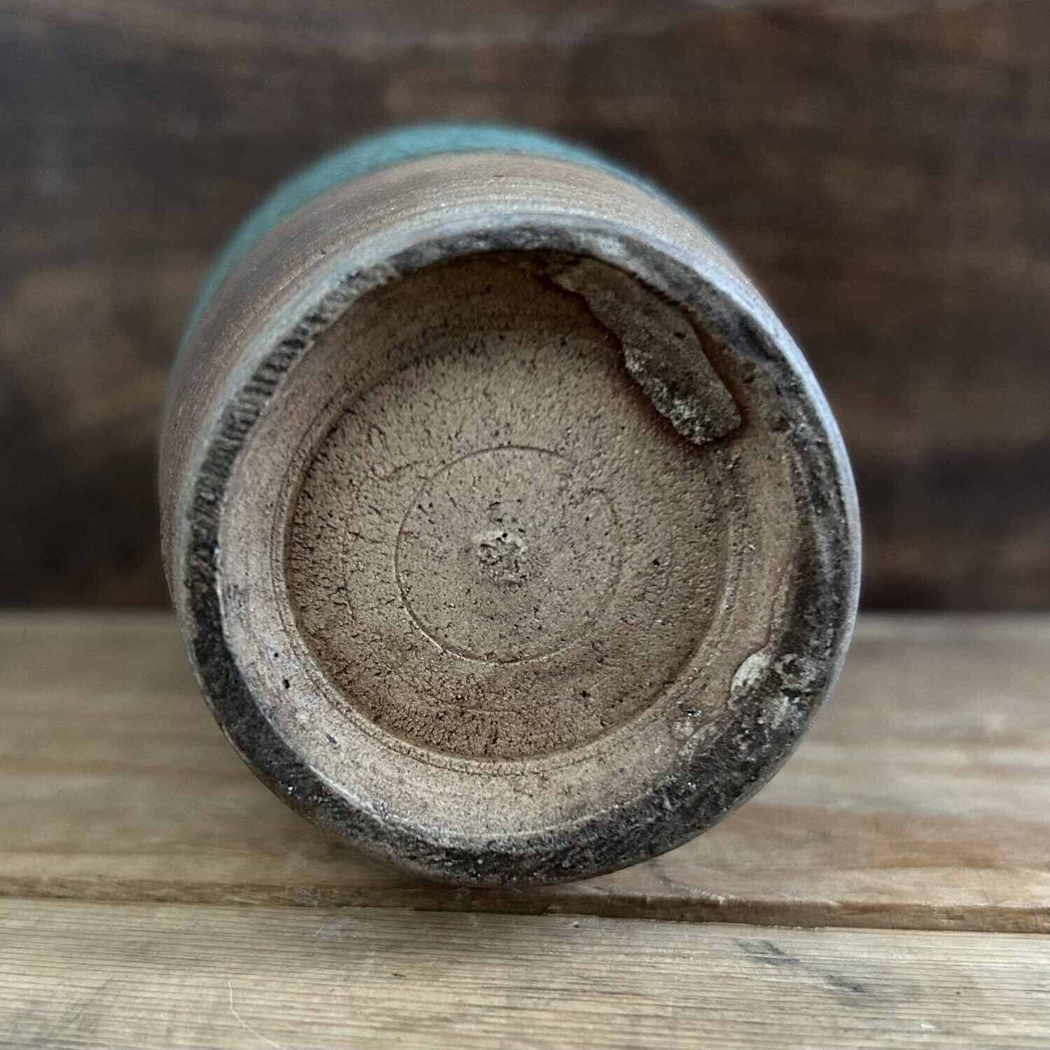 Mid-Century Spiral Ikebana Vase, Japan.