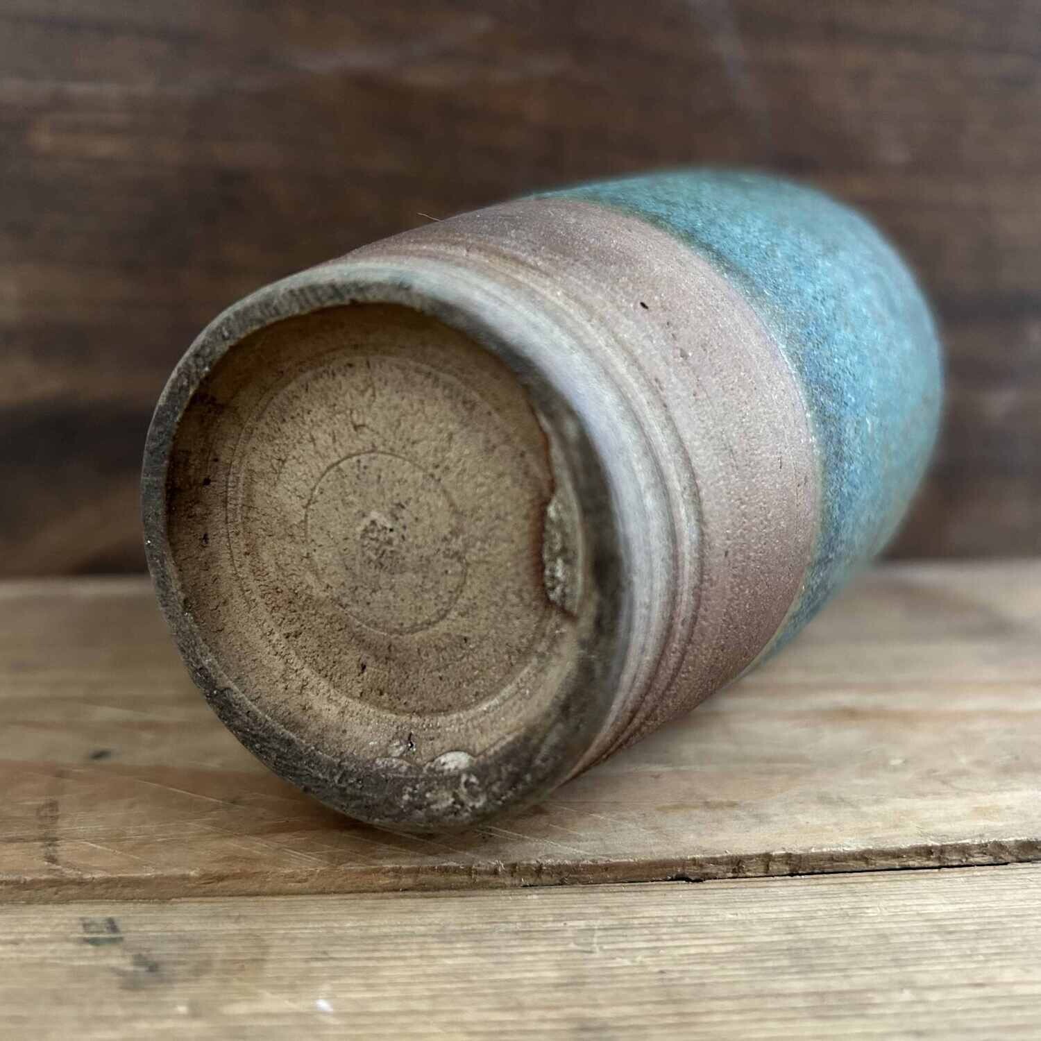 Mid-Century Spiral Ikebana Vase, Japan.