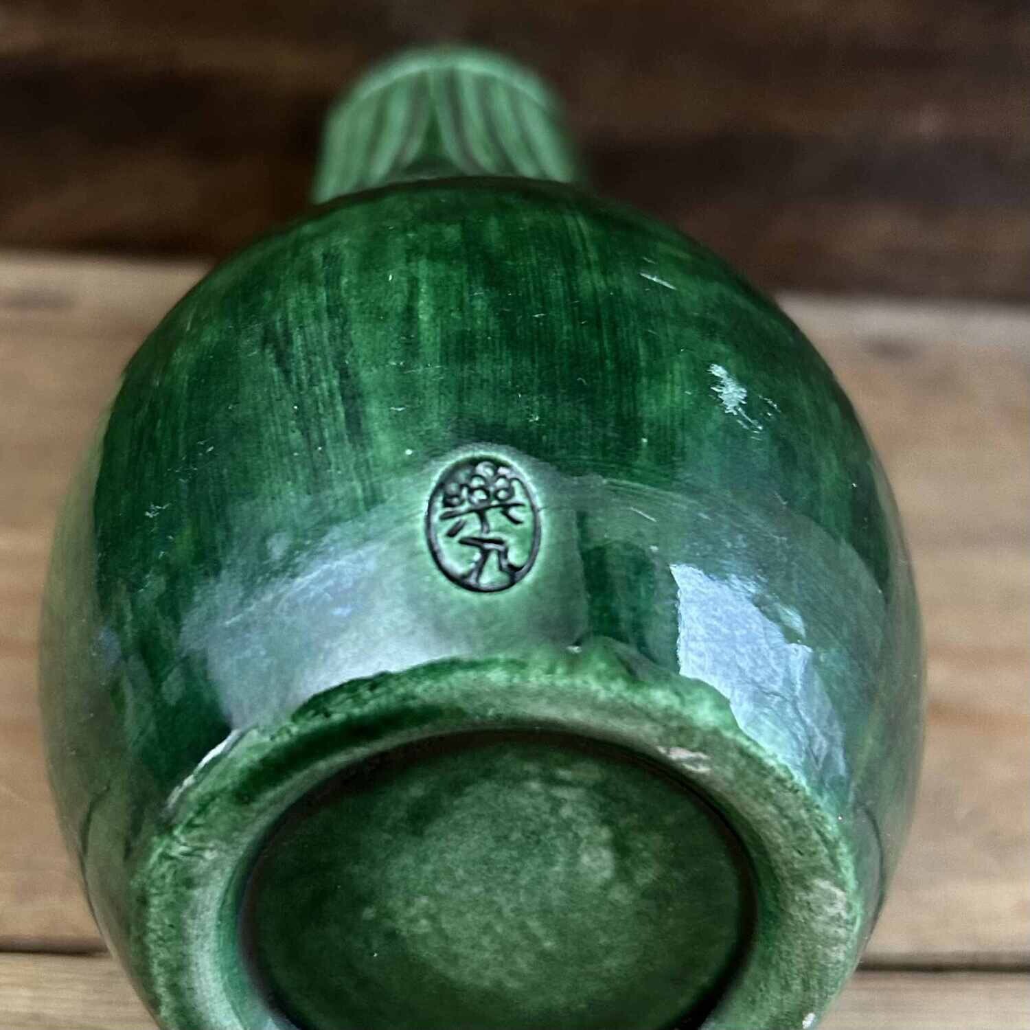 Elegante Mid Century Ikebana Vaas, Raku-yaki (楽焼), Japan.