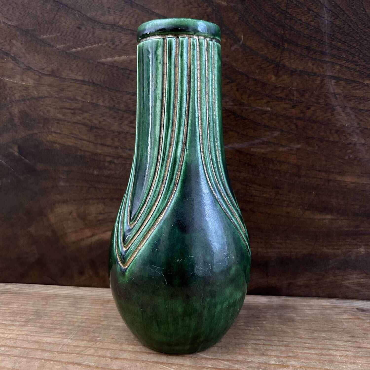 Elegante Mid Century Ikebana Vaas, Raku-yaki (楽焼), Japan.