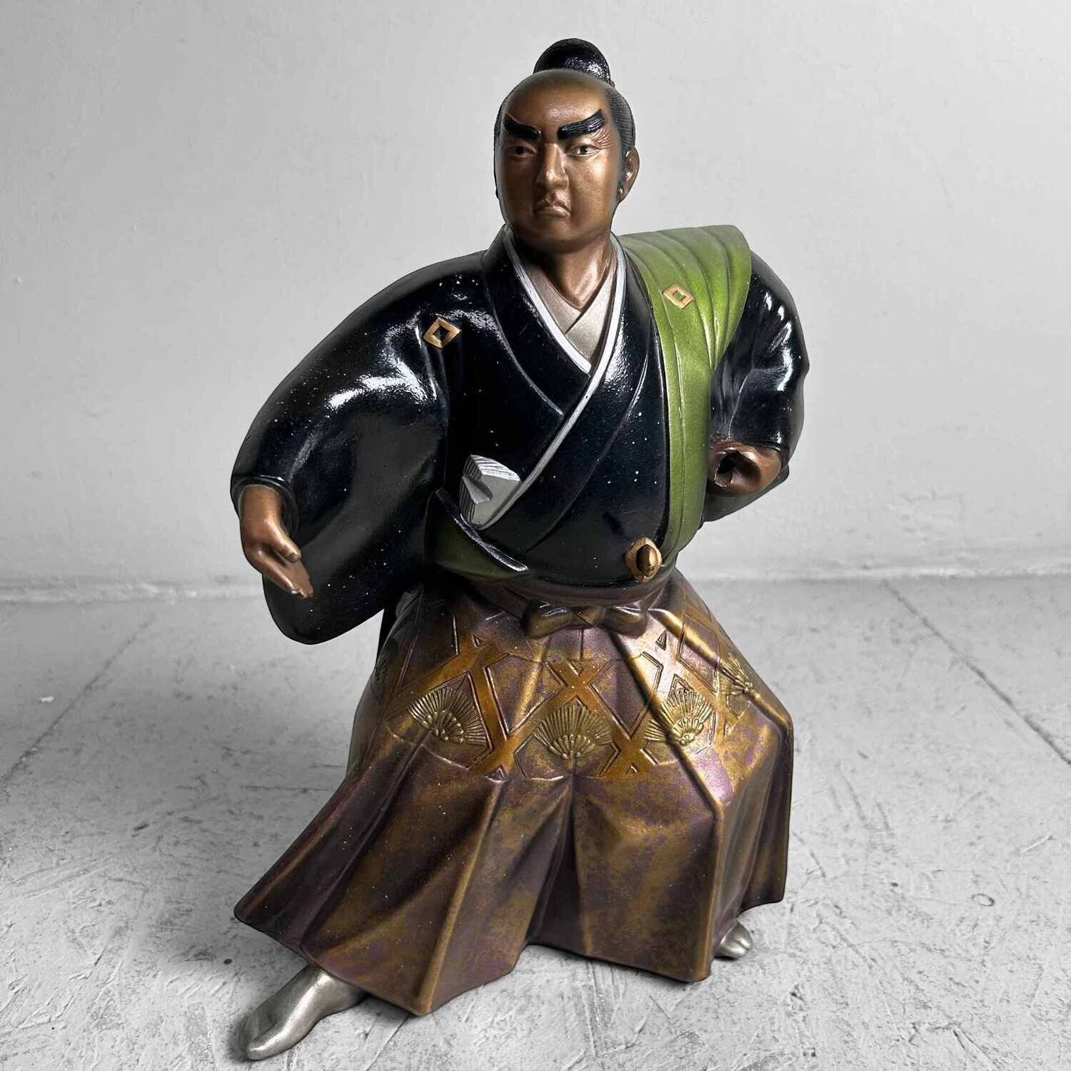 Mid Century Samurai Warrior Statue, Takaoka, Japan.