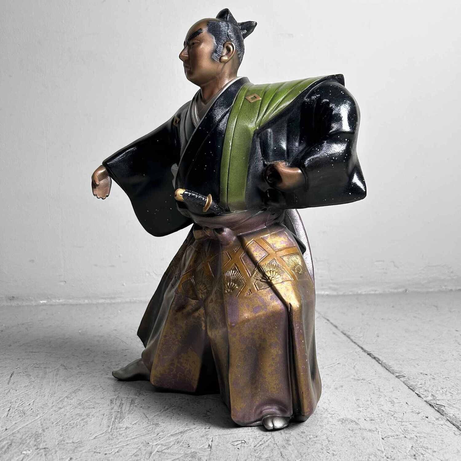 Mid Century Samurai Warrior Statue, Takaoka, Japan.