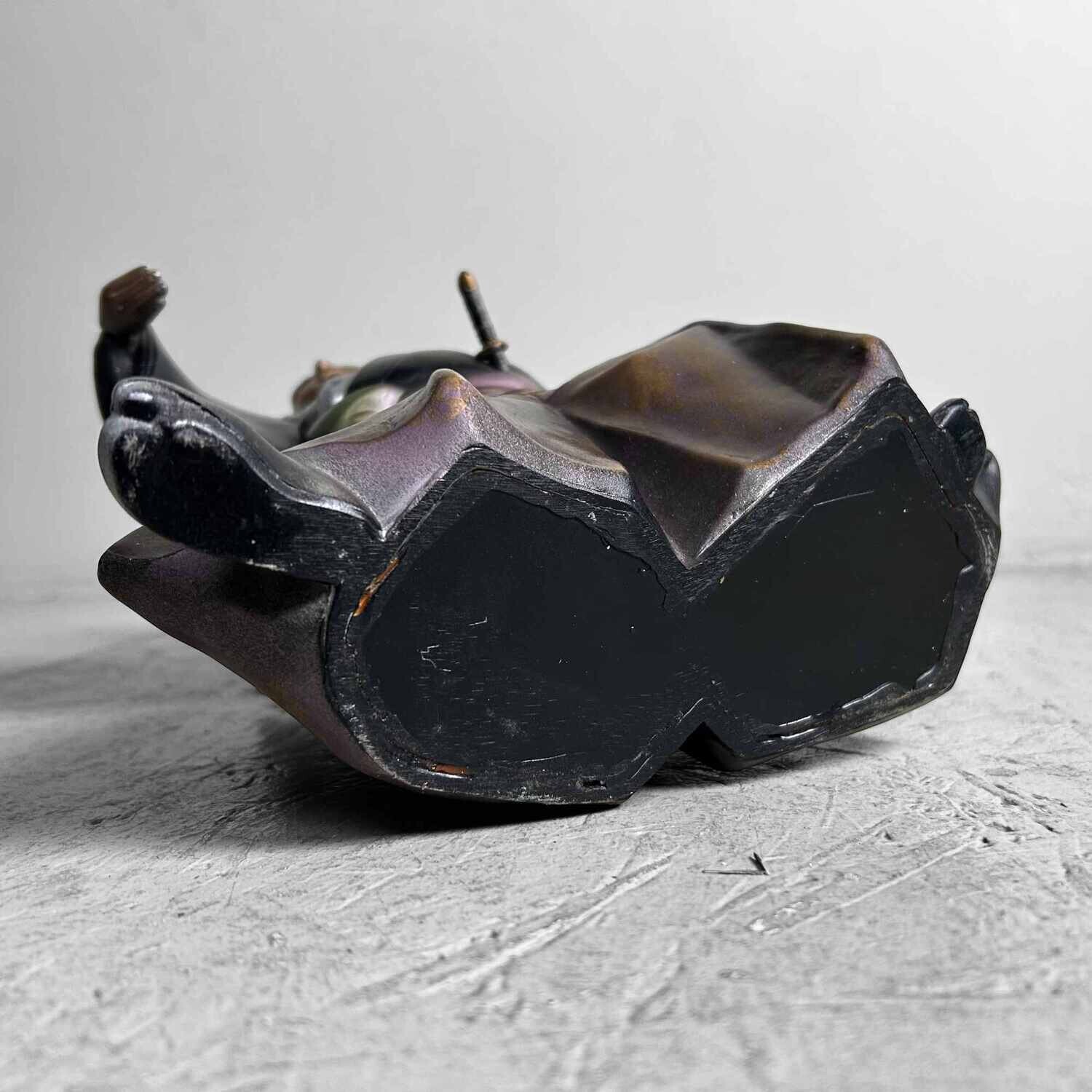 Mid Century Samurai Warrior Statue, Takaoka, Japan.