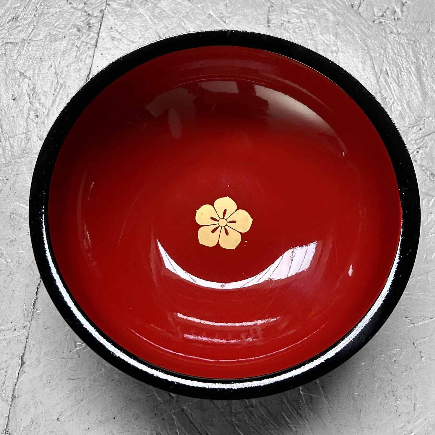 Wooden Mid Century Urushi Bowl, Shōwa Era, Japan.