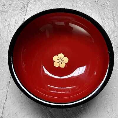 Wooden Mid Century Urushi Bowl, Shōwa Era, Japan.
