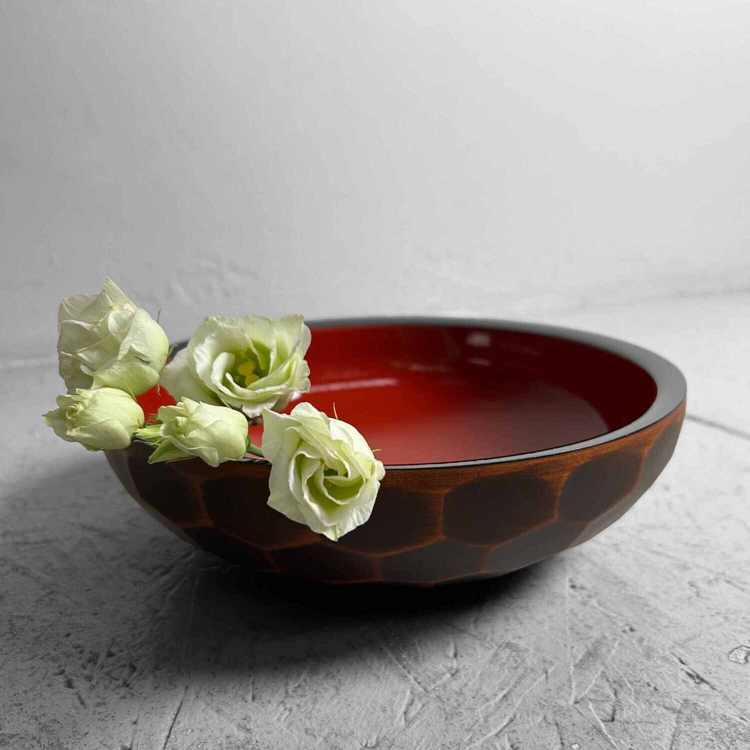 Wooden Mid Century Urushi Bowl, Shōwa Era, Japan.