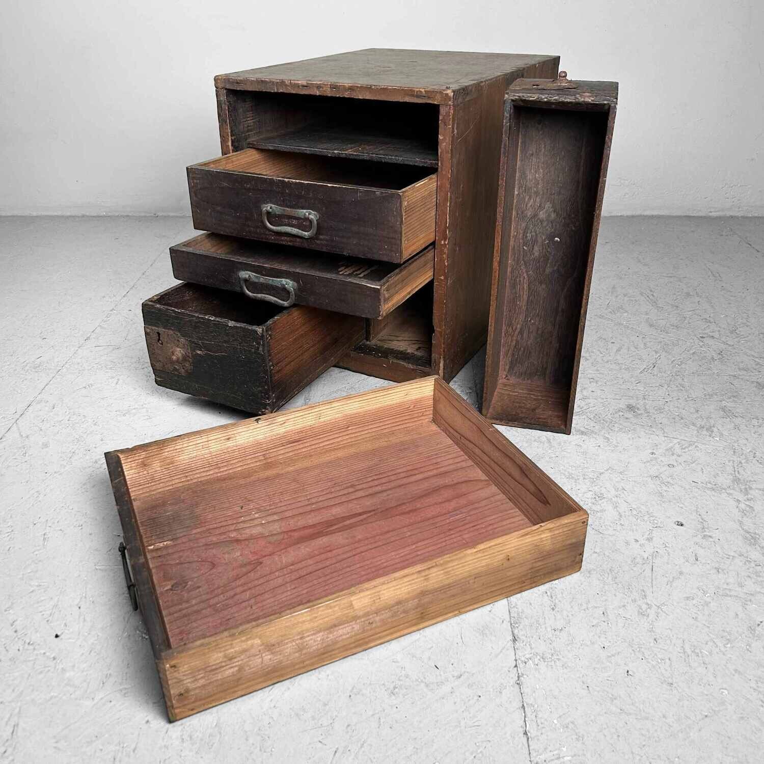 Antieke Japanse Schrijfkast Suzuribako Kakesuzuri, Meiji-periode, Japan.