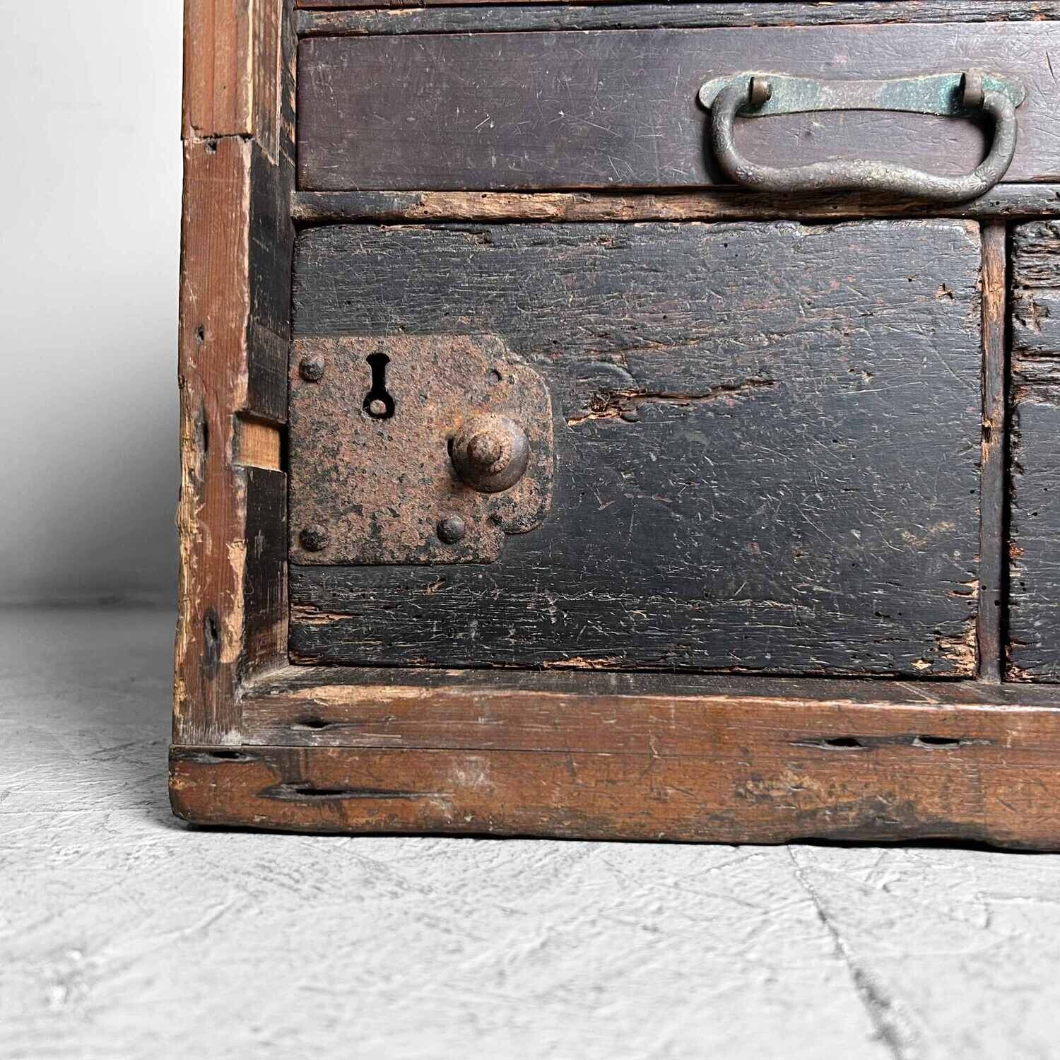 Antieke Japanse Schrijfkast Suzuribako Kakesuzuri, Meiji-periode, Japan.