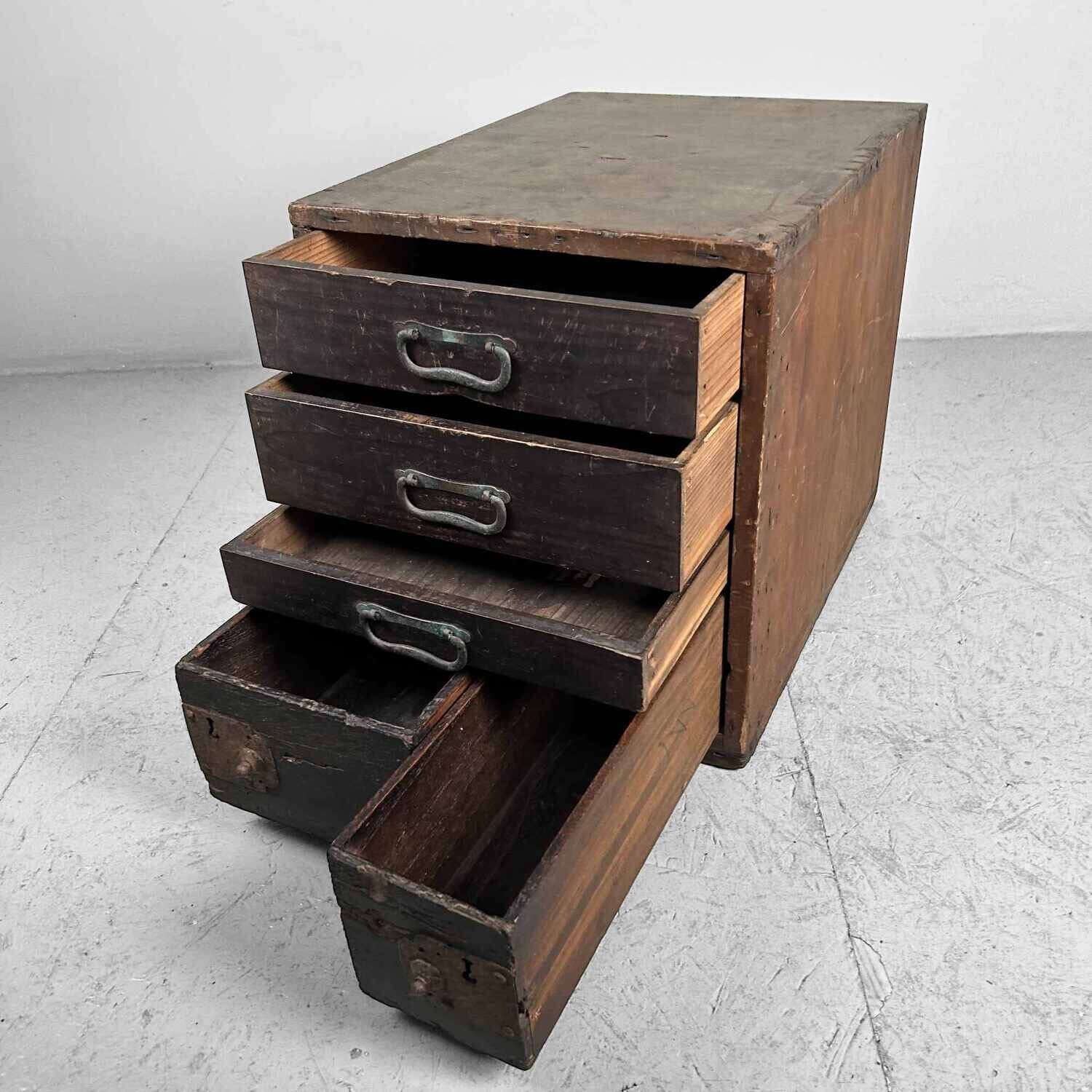 Antieke Japanse Schrijfkast Suzuribako Kakesuzuri, Meiji-periode, Japan.