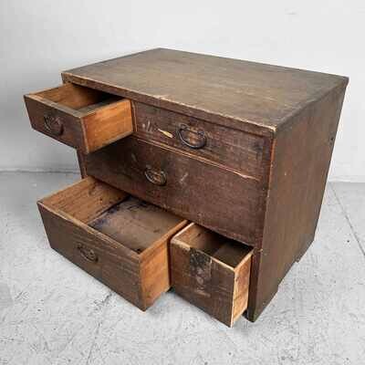 Antique Japanese Writing Cabinet Kakesuzuri, Taishō Period, Japan.