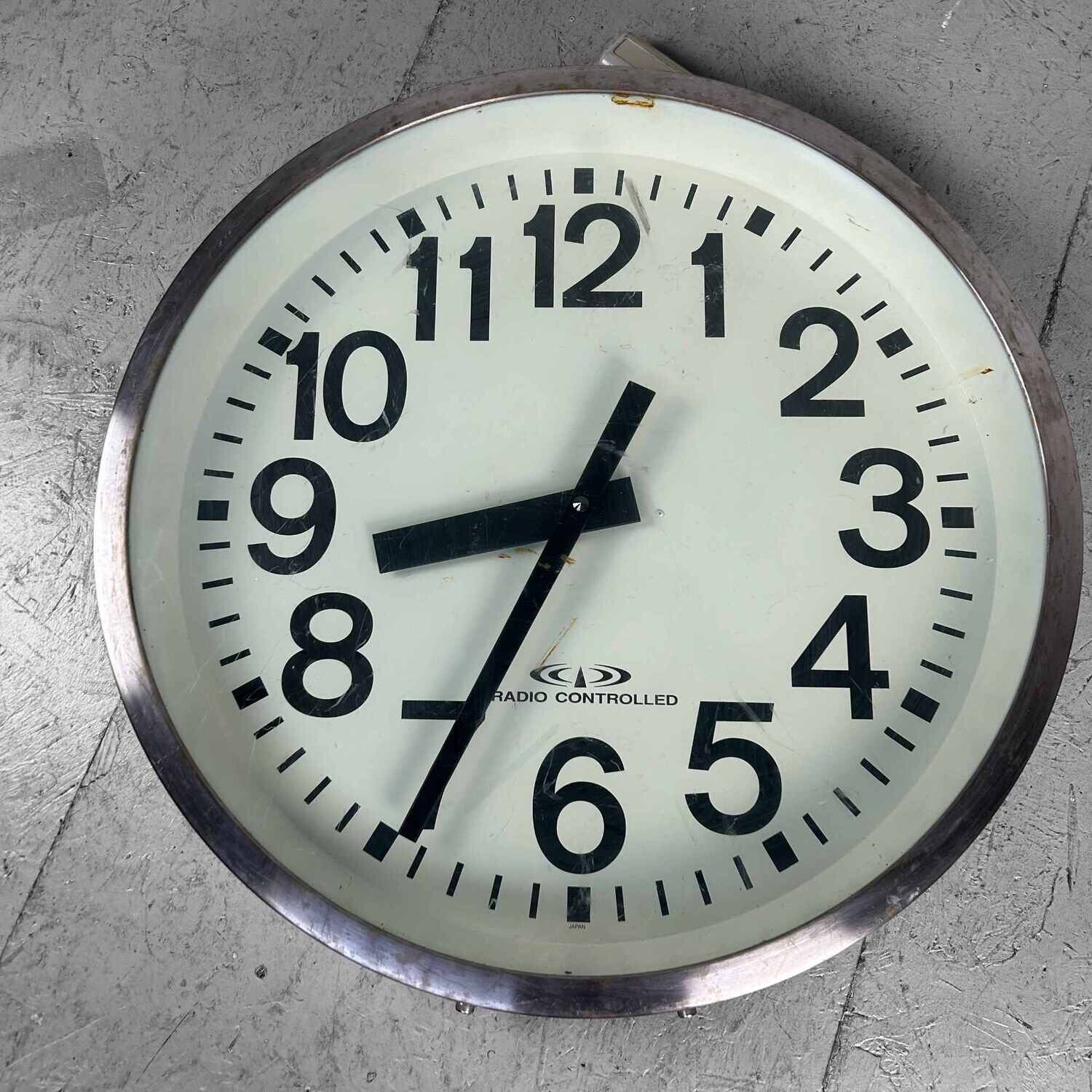 Industrial Vintage Wall Clock, Japan.