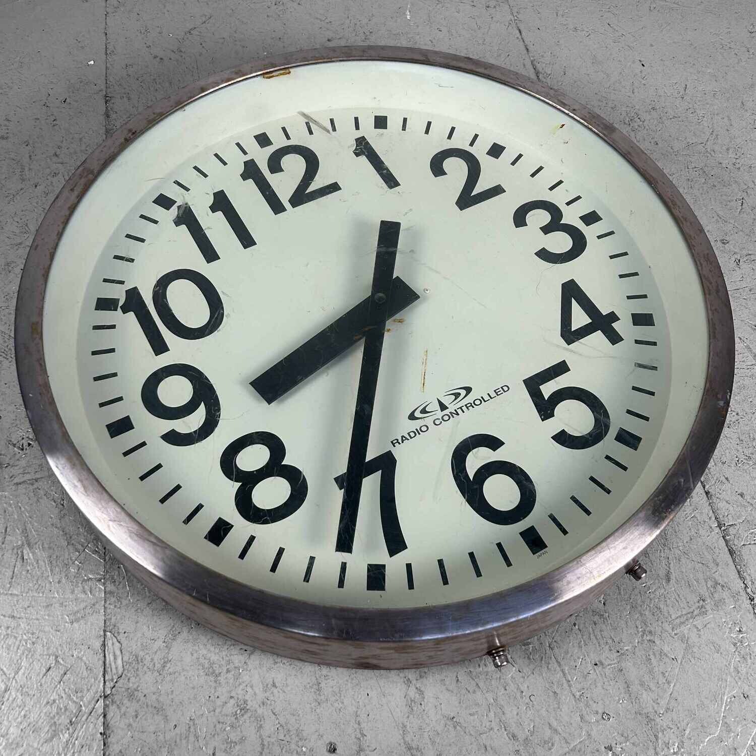Industrial Vintage Wall Clock, Japan.