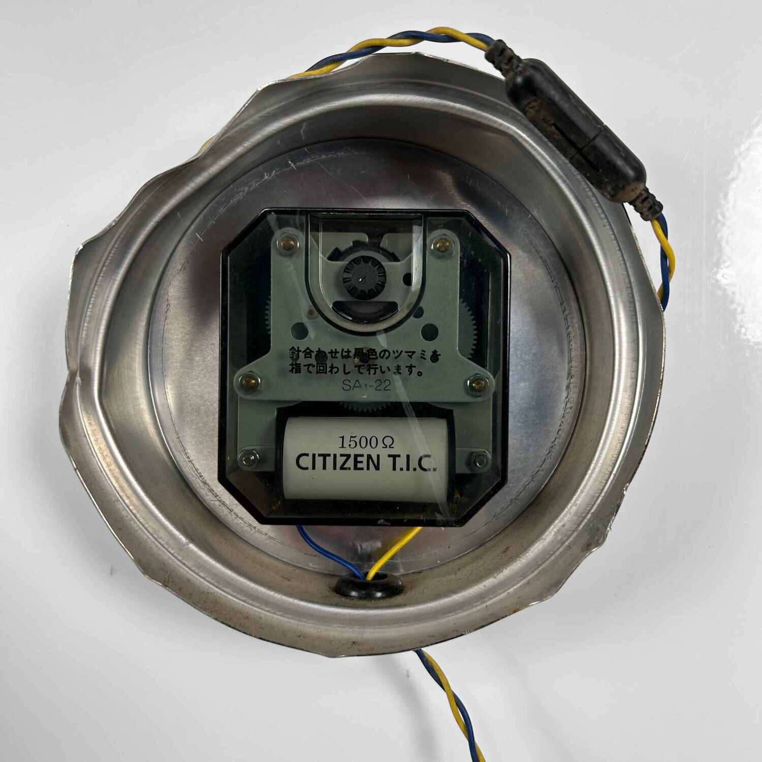 Industrial Vintage Wall Clock, CITIZEN, Japan.