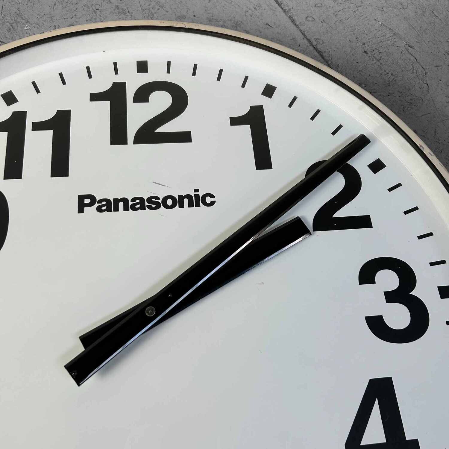 Industrial Vintage Wall Clock, PANASONIC, Japan.