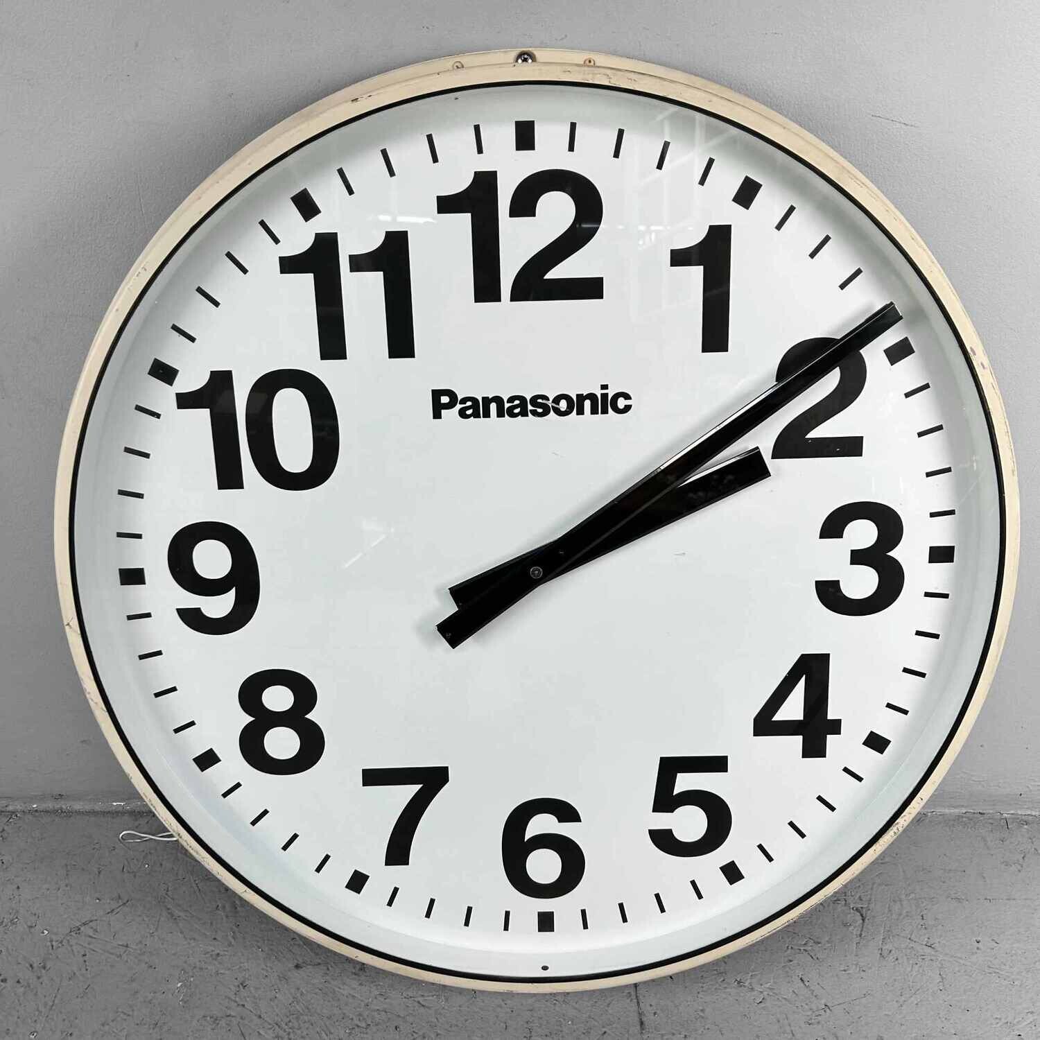 Industrial Vintage Wall Clock, PANASONIC, Japan.