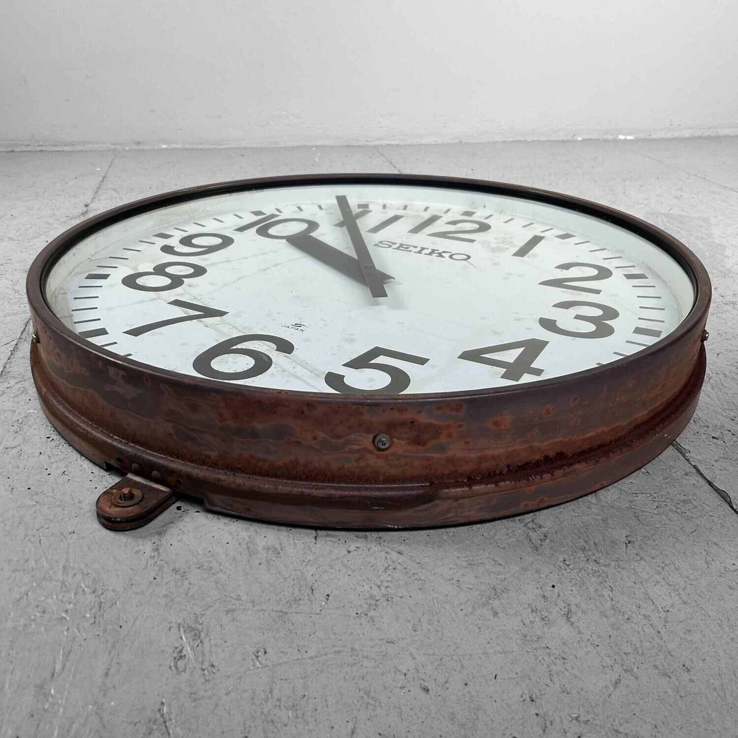Industrial Vintage Wall Clock, SEIKO, Japan.