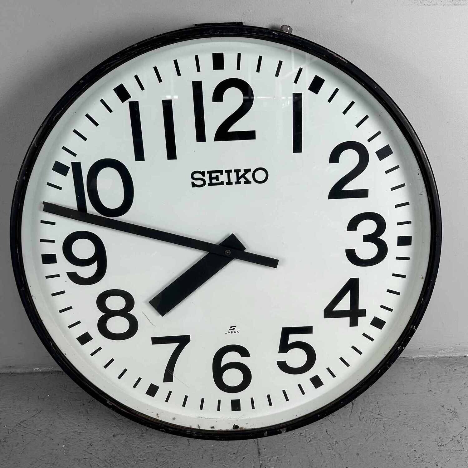 Industrial Vintage Wall Clock, SEIKO, Japan.