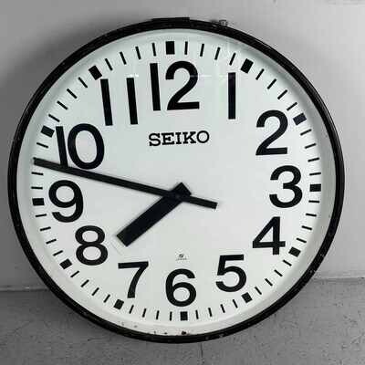 Industrial Vintage Wall Clock, SEIKO, Japan.