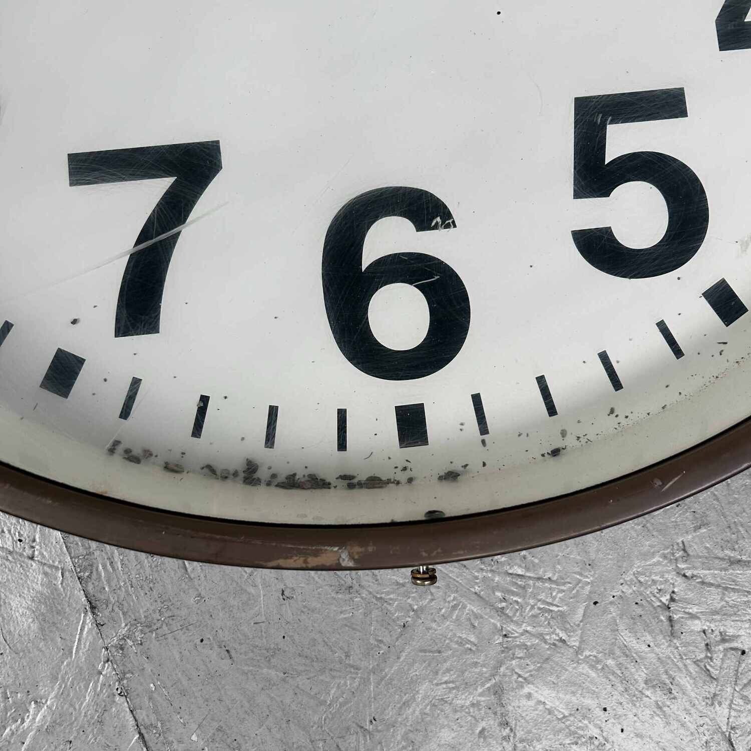 Industrial Vintage Wall Clock, NATIONAL, Japan.