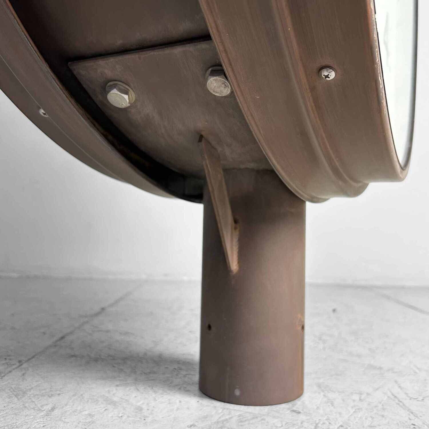 Grote Dubbelzijdige Industriële Vintage Klok, NATIONAL, Japan.