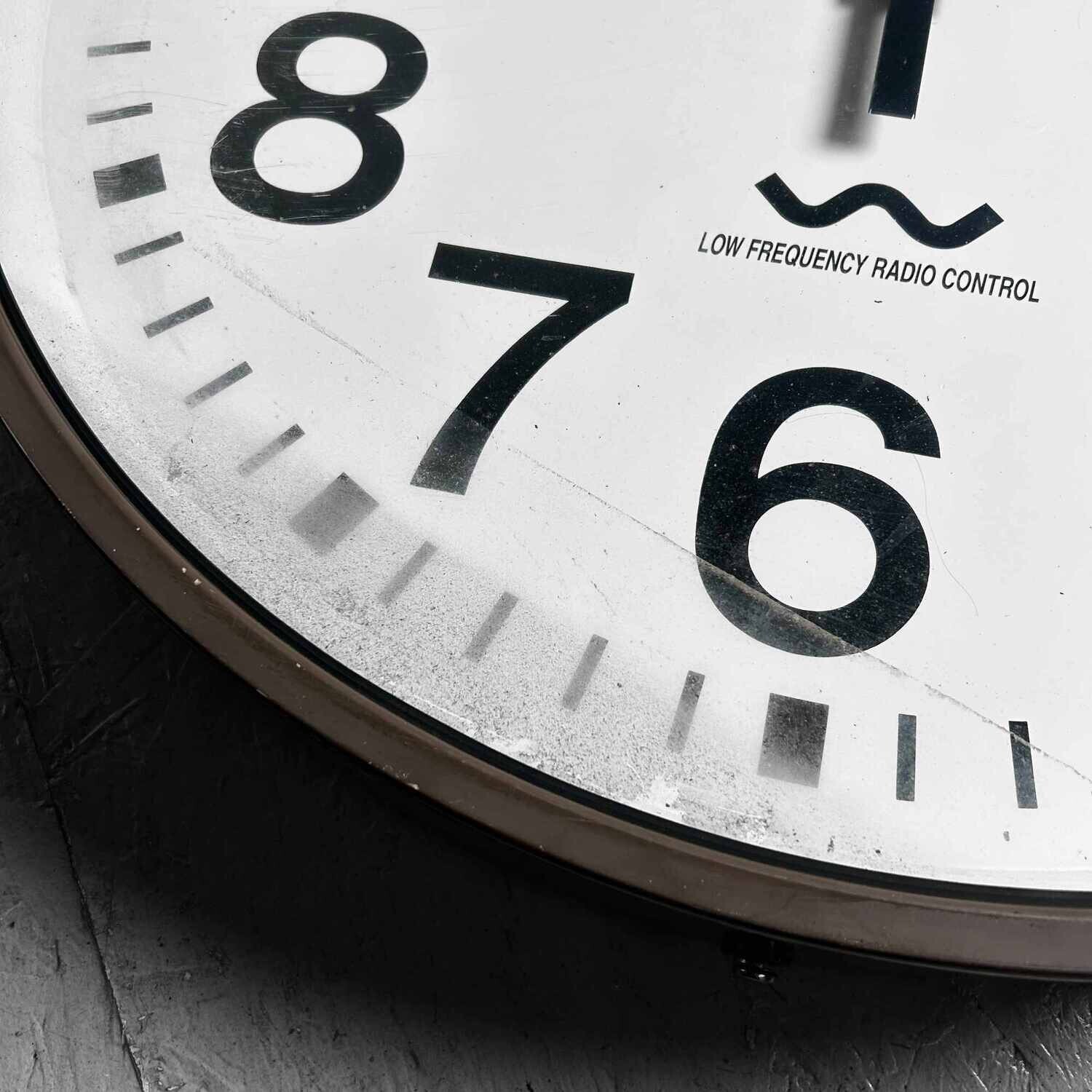 Industriële Vintage Wandklok, SEIKO, Japan.