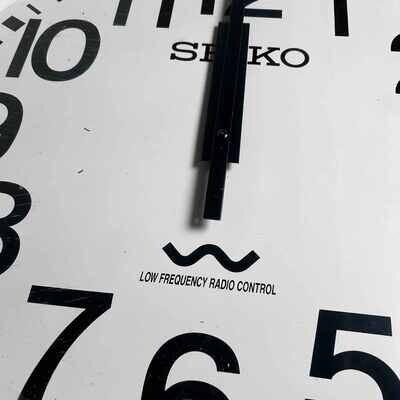 Industrial Vintage Wall Clock, SEIKO, Japan.