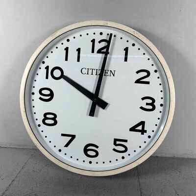 Industrial Vintage Wall Clock, CITIZEN, Japan.