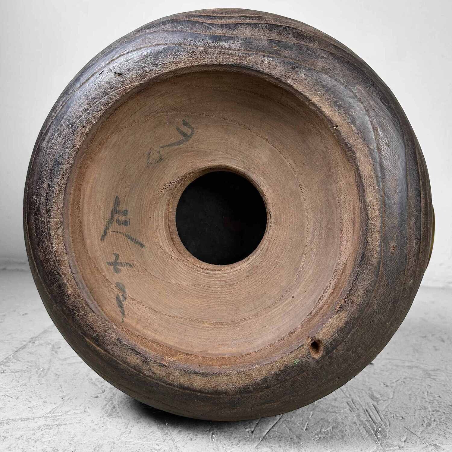 Antique Hibachi (火鉢) with Wooden Box, Taishō Period, Japan.