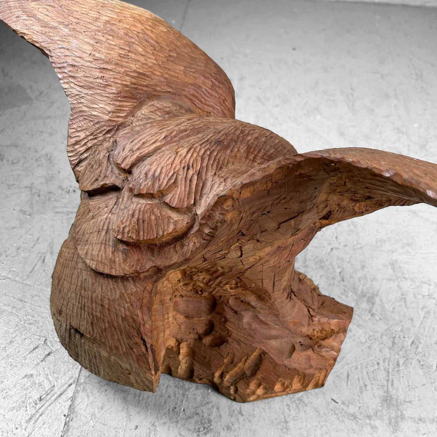 Decoratief Houtsnijwerk 'Arend', Mingei (民芸), Shōwa, Japan.