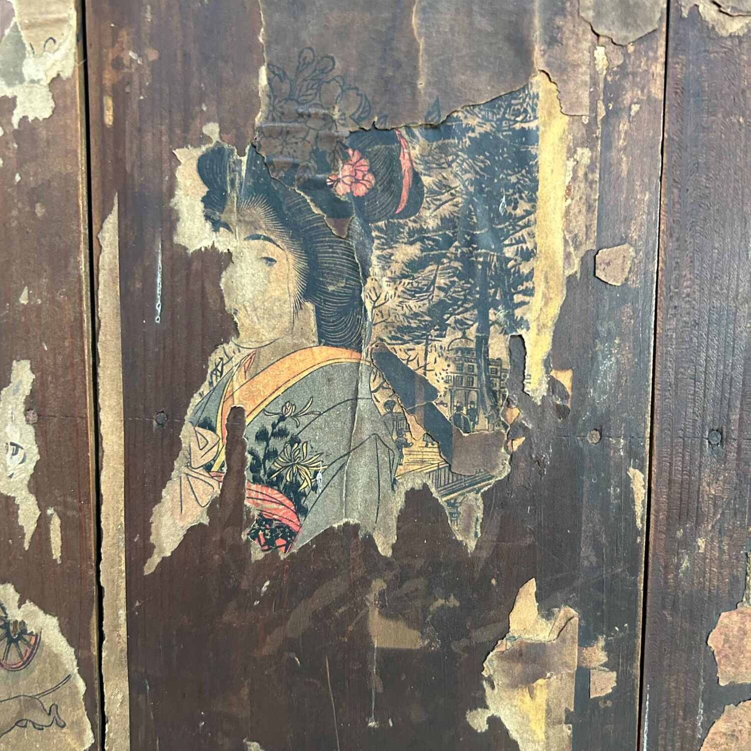 Tall Japanese Wabi Sabi Tansu Cabinet, Meiji Period. Tall Japanese Wabi Sabi Tansu Cabinet, Meiji Period.