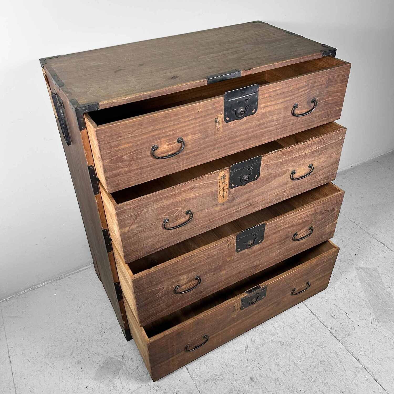 Japanse Traditionele Tansu Ladekast, Taishō-periode.