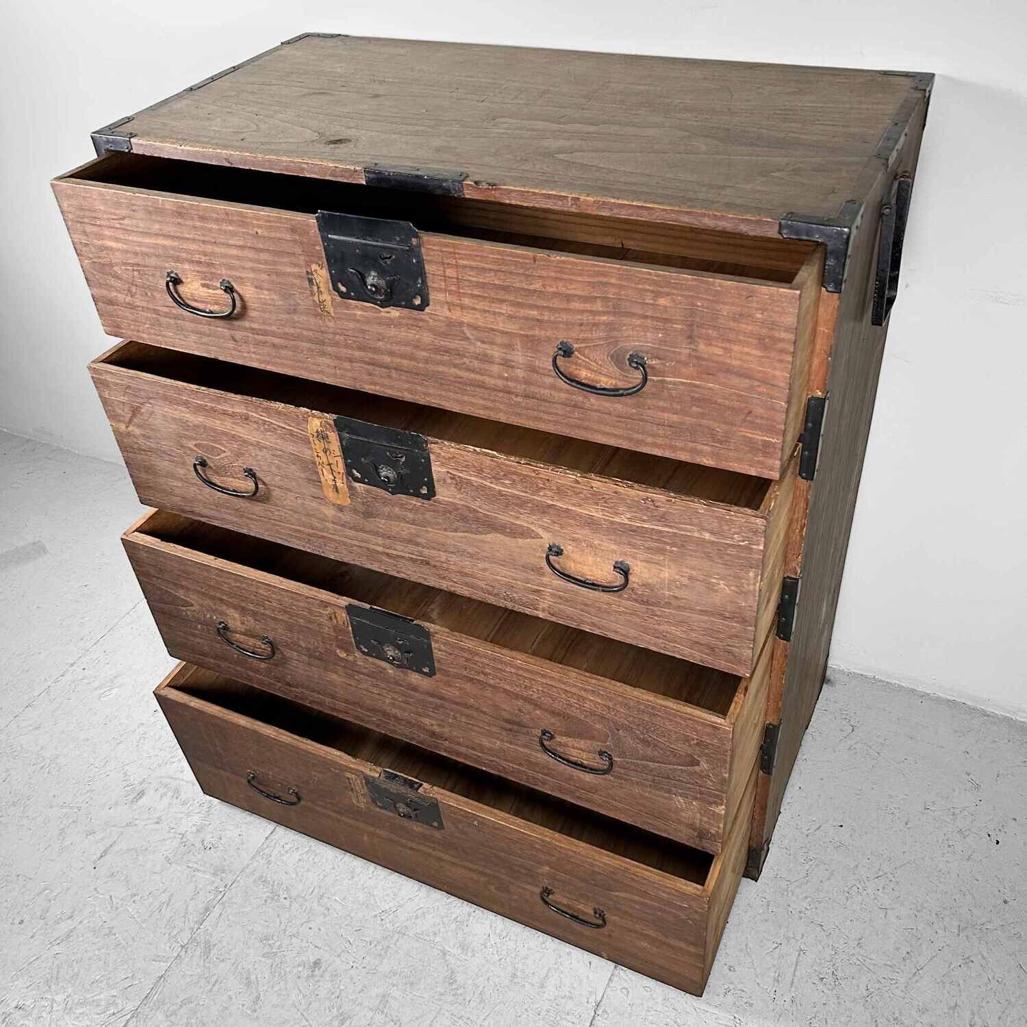 Japanse Traditionele Tansu Ladekast, Taishō-periode.
