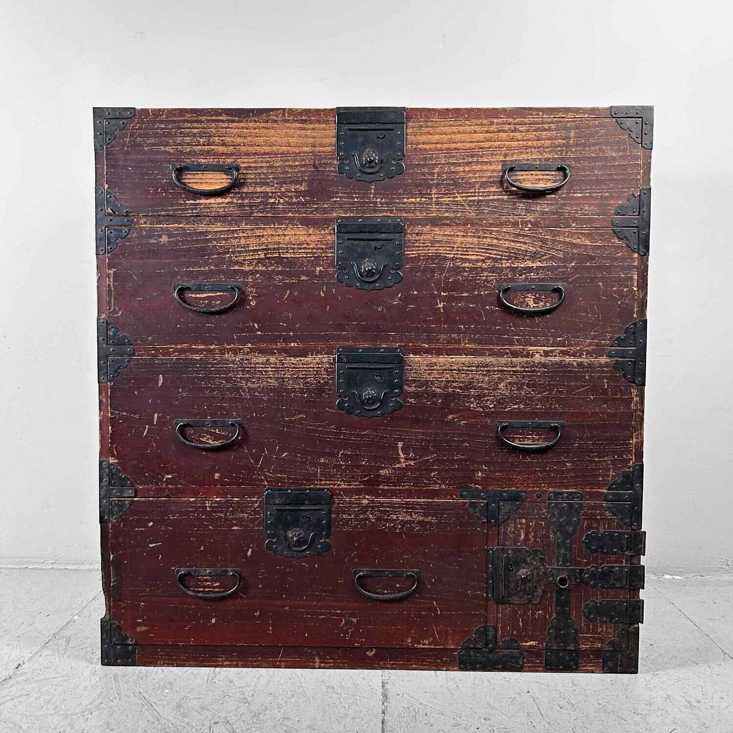 Japanse Traditionele Tansu Ladekast, Meiji-periode.
