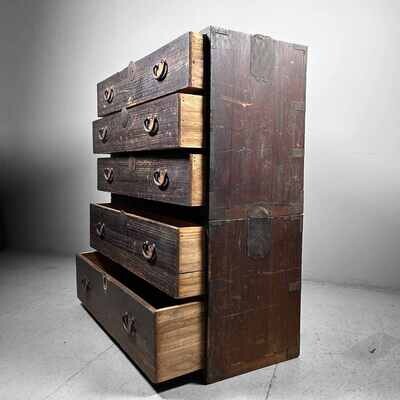 Japanse Traditionele Tansu Ladekast, Taishō-periode.