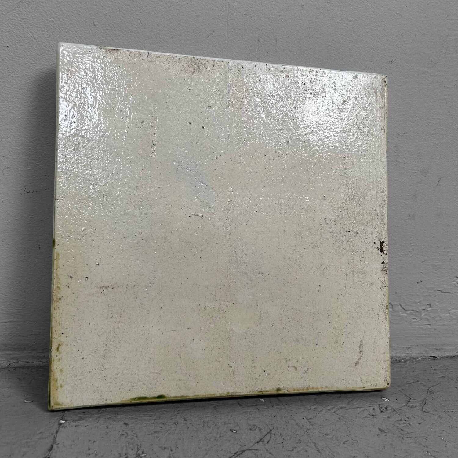 Oribe-ware Toban Keramische Tegel Theeceremonie, Taishō, Japan.