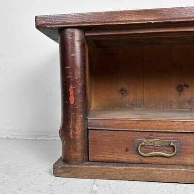 Low Japanese 'Jibukuro Tokonoma' Tansu, Taisho Period.